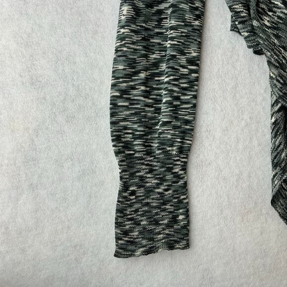 Nine & Company Cardigan Sweater Women's Large Silk Cotton Waterfall Space Dye - Picture 3 of 11